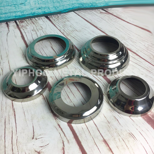 Stainless Steel Flange Fence Post Base Cover